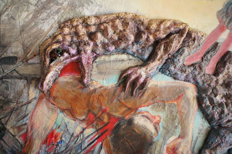 Original Figurative Fantasy Painting by Velta Emilija Platupe