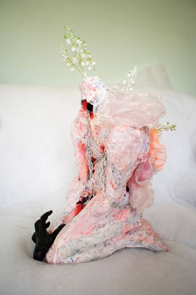 Original Figurative Men Sculpture by Velta Emilija Platupe