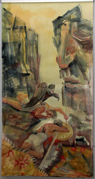 Print of Expressionism Fantasy Paintings by Velta Emilija Platupe