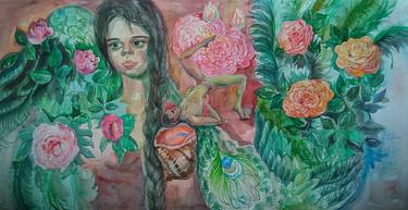 Print of Figurative Children Paintings by Velta Emilija Platupe