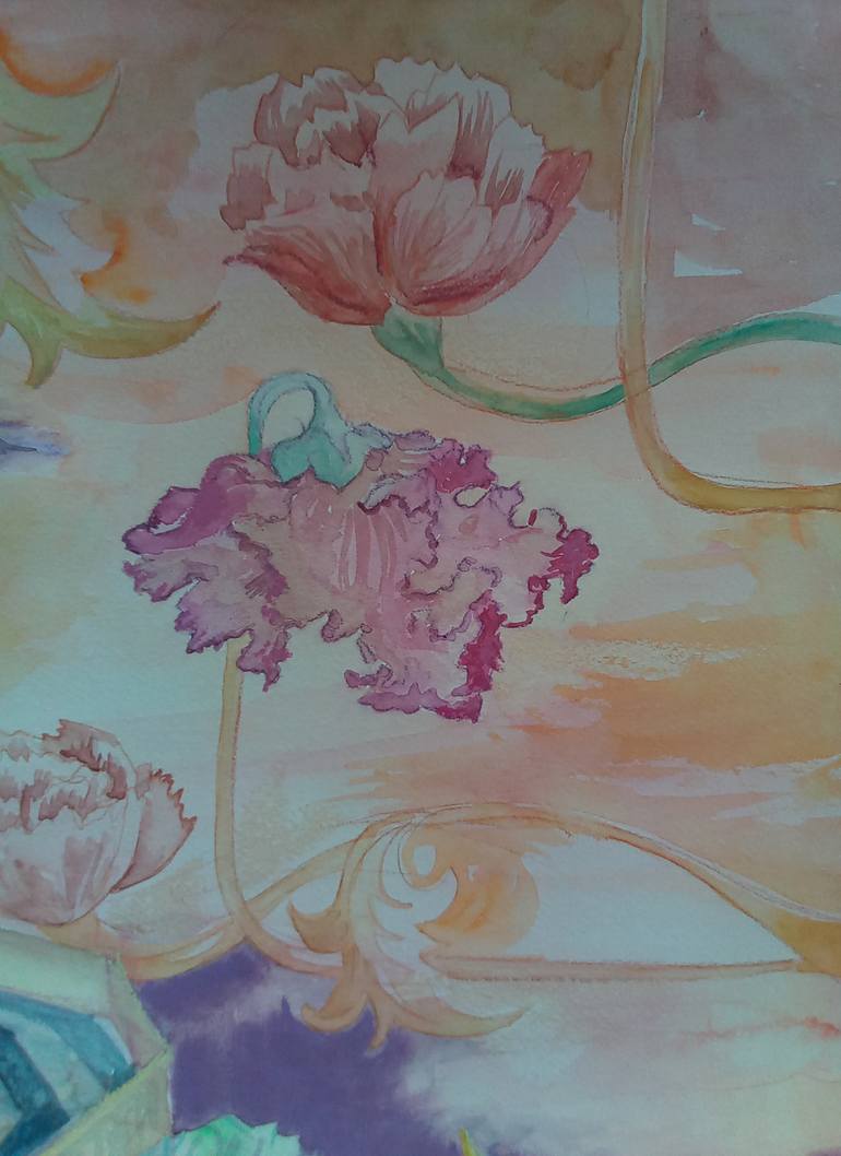 Original Figurative Religious Painting by Velta Emilija Platupe