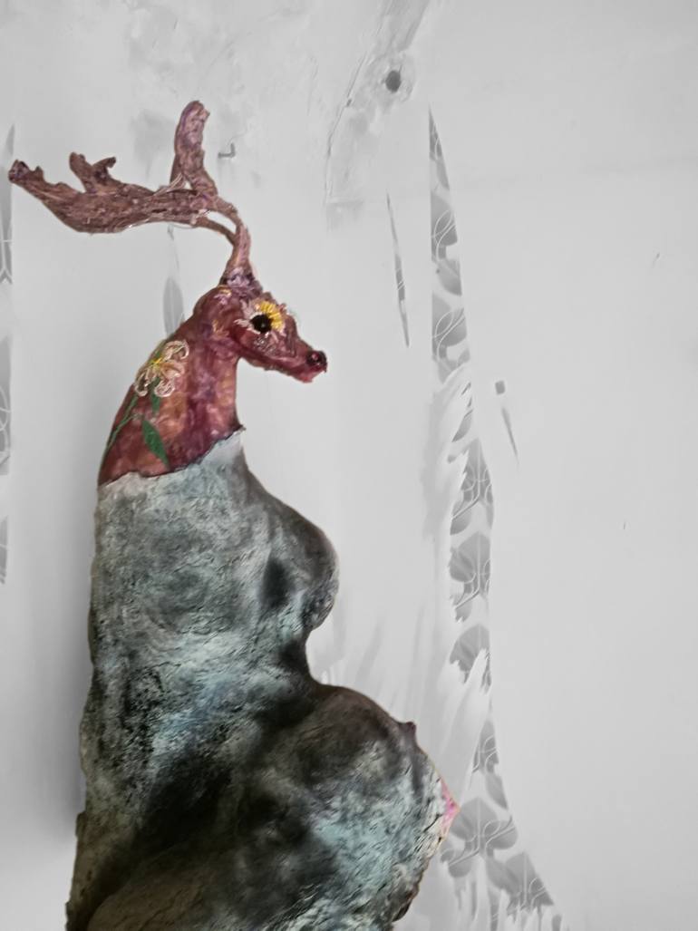 Original Figurative Animal Sculpture by Velta Emilija Platupe