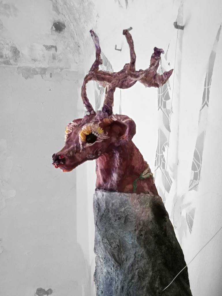 Original Figurative Animal Sculpture by Velta Emilija Platupe