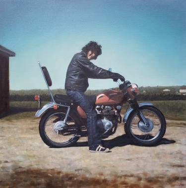 Print of Realism Bike Paintings by Michael Orr