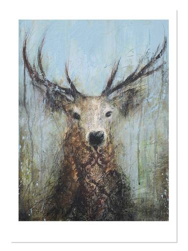 Original Animal Mixed Media by Marion McConaghie