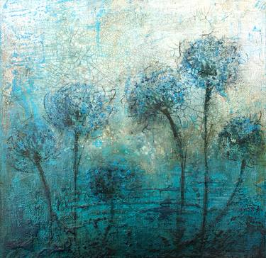 Original Abstract Floral Paintings by Marion McConaghie