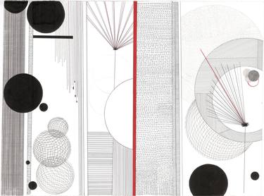 Print of Abstract Geometric Drawings by Gedvile Bunikyte