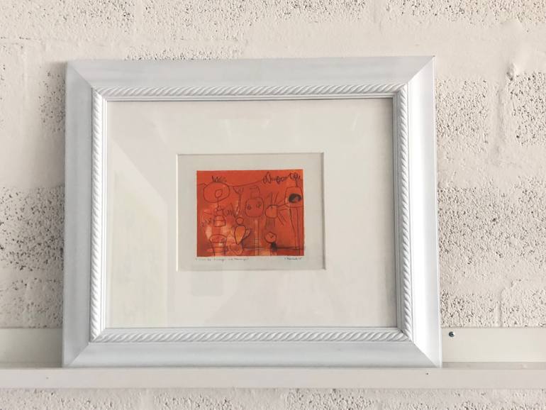 Original Abstract Fantasy Drawing by Isabel Brinck