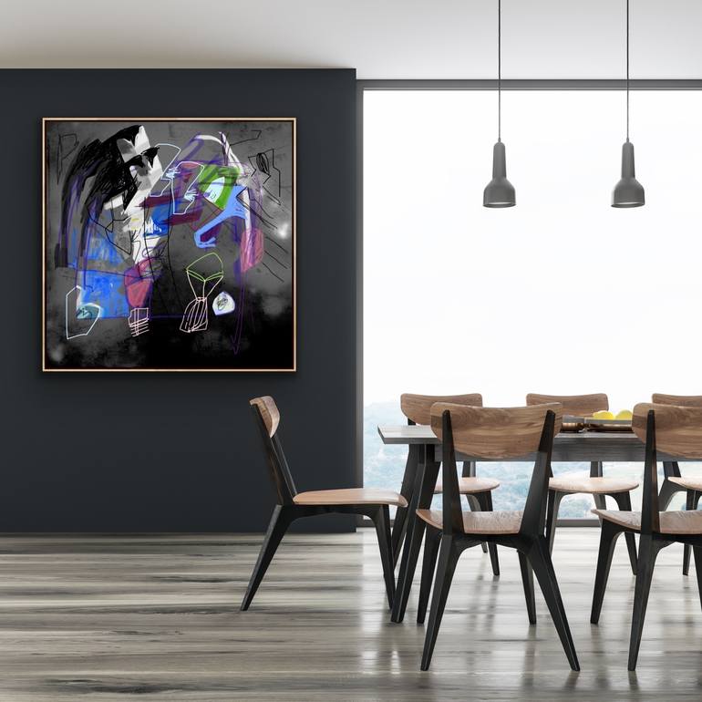 Original Abstract Expressionism Abstract Mixed Media by Isabel Brinck