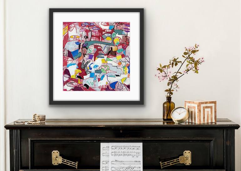 Original Cubism Abstract Painting by isabel brinck