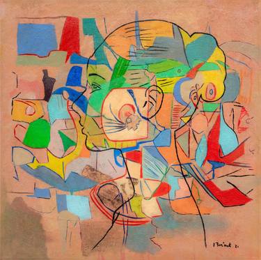 Original Cubism Abstract Paintings by isabel brinck