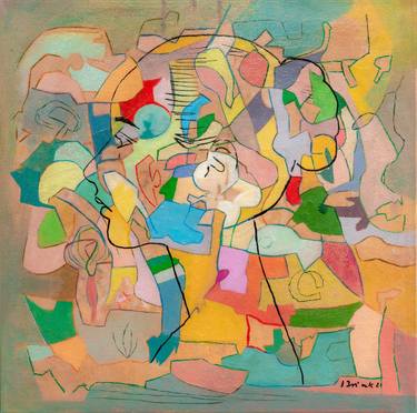 Original Cubism Abstract Paintings by isabel brinck