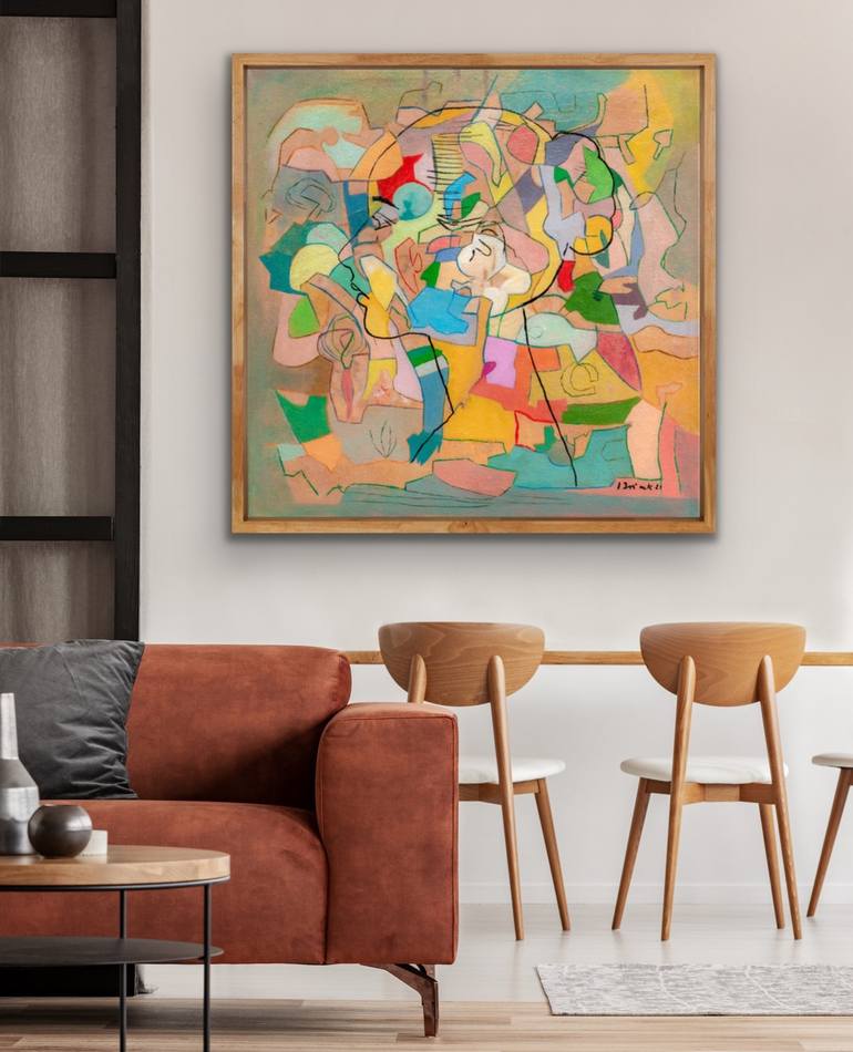 Original Cubism Abstract Painting by isabel brinck