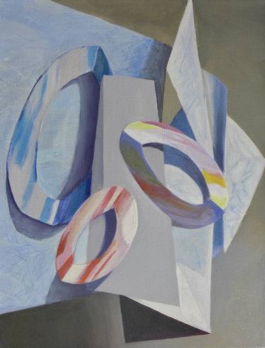 Original Realism Abstract Painting by Mira Kamada