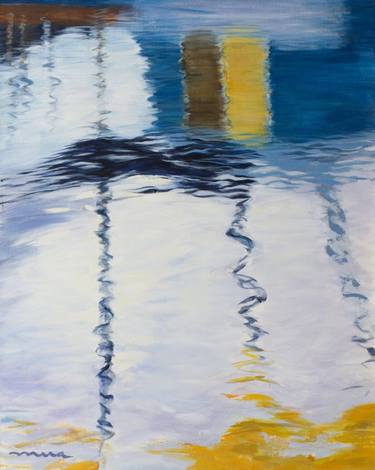 Original Abstract Water Paintings by Mira Kamada