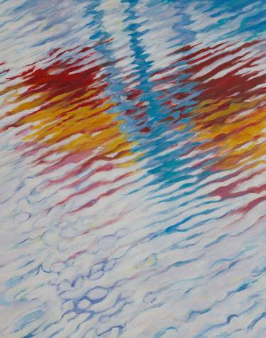 Original Abstract Water Painting by Mira Kamada