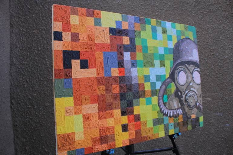 Original Abstract Expressionism Abstract Painting by Ssekitto Kalule Emmanuel