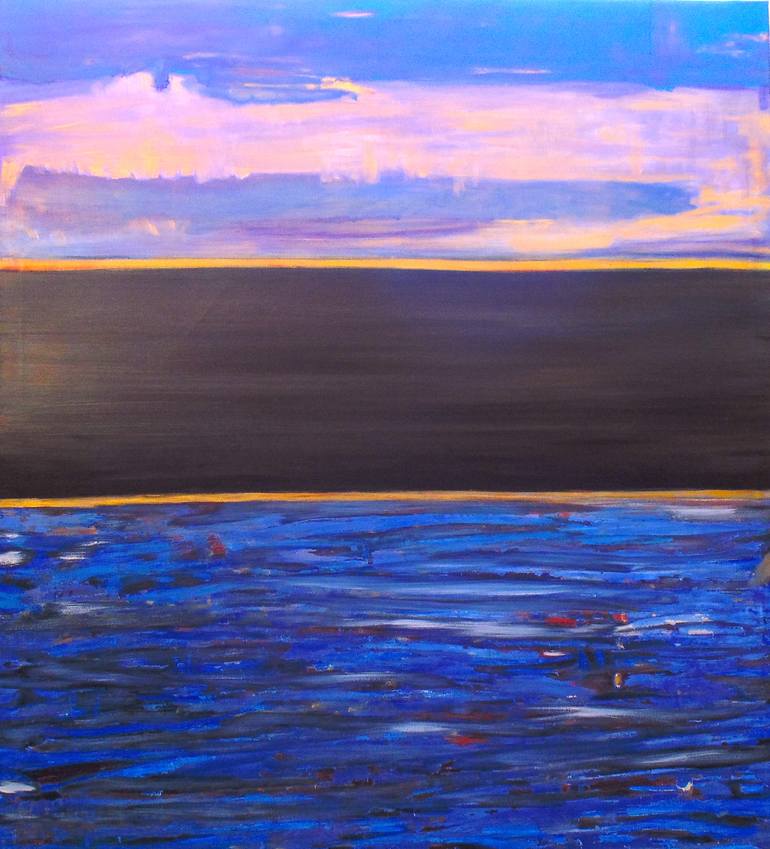 Between Sky and Ocean Painting by Lorena Hennessey | Saatchi Art