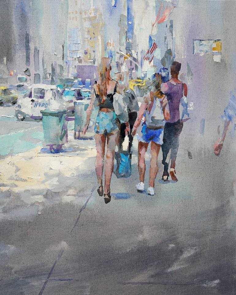 Original Figurative Cities Painting by Igor Zhuk