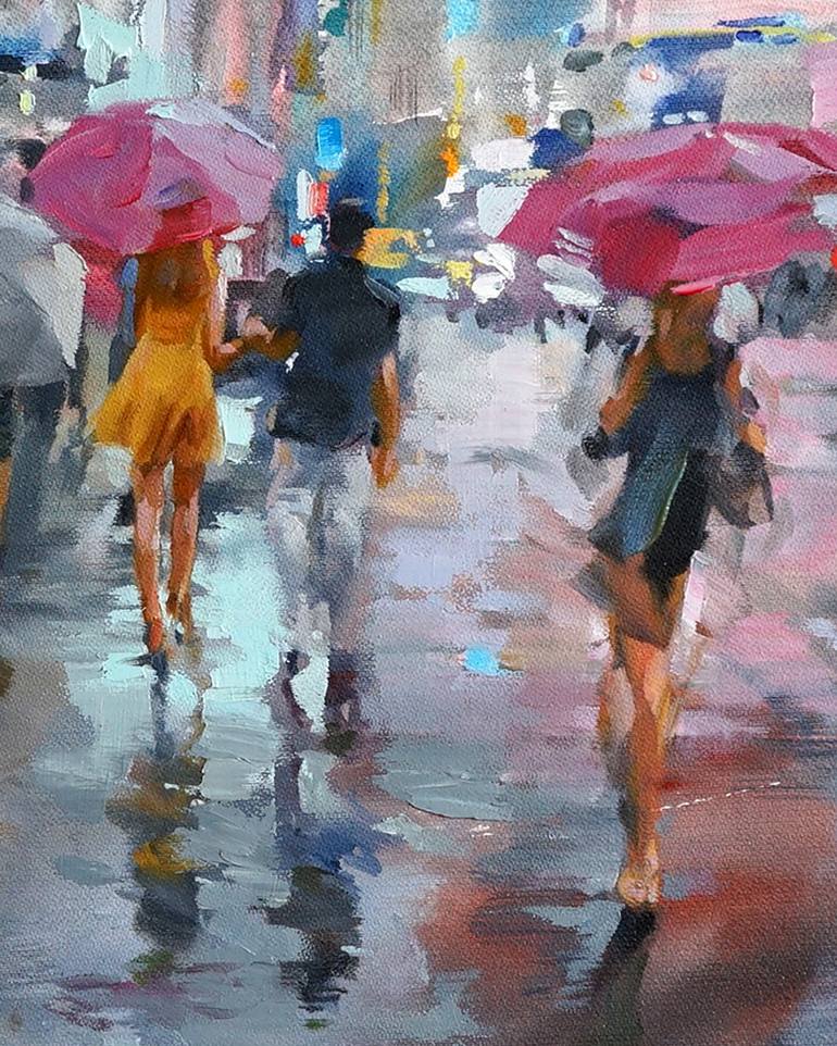 Original Figurative Cities Painting by Igor Zhuk