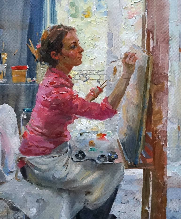 Original Figurative Women Painting by Igor Zhuk