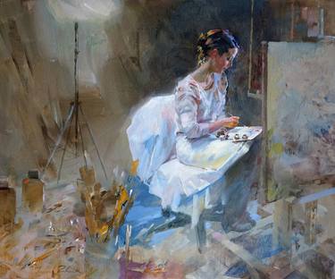 Print of Women Paintings by Igor Zhuk