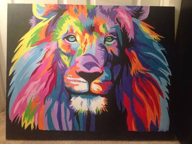 Lion painting thumb