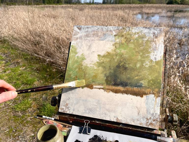 Original Impressionism Landscape Painting by Don Bishop