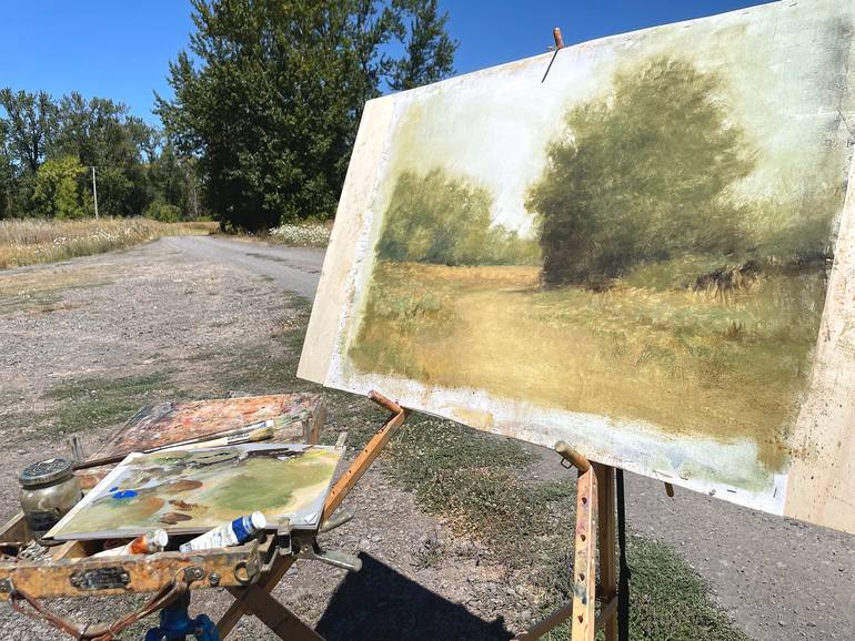 Original Impressionism Landscape Painting by Don Bishop