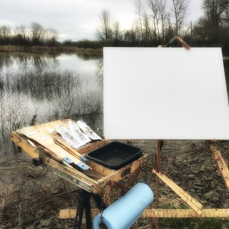 Original Impressionism Landscape Painting by Don Bishop