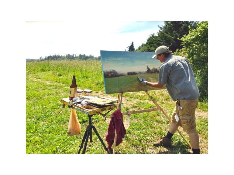 Original Abstract Expressionism Landscape Painting by Don Bishop