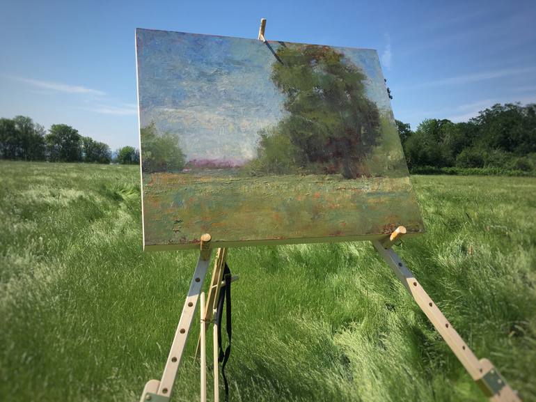 Original Impressionism Landscape Painting by Don Bishop