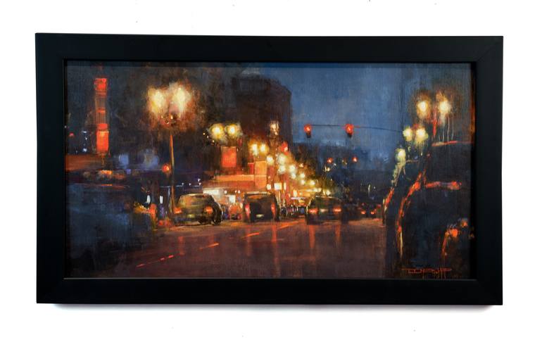 Original Impressionism Cities Painting by Don Bishop