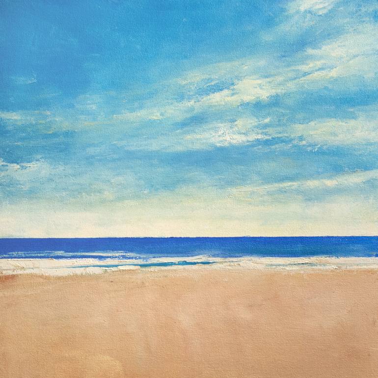 Beach Afternoon Painting by Don Bishop | Saatchi Art