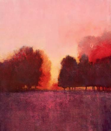 Magenta Sunset Trees thumb