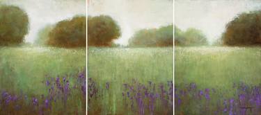 Saatchi Art Artist Don Bishop; Painting, “Wild Iris Triptych 5919” #art