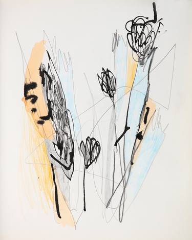 Original Abstract Expressionism Abstract Drawing by Milena Vuckovic