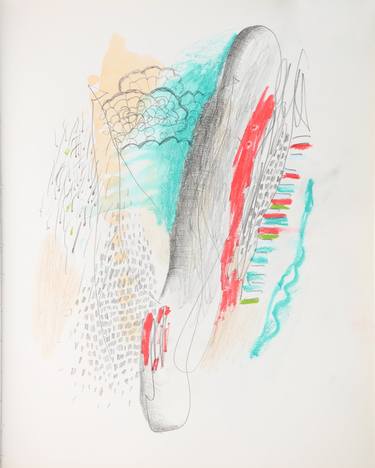 Original Abstract Expressionism Abstract Drawing by Milena Vuckovic