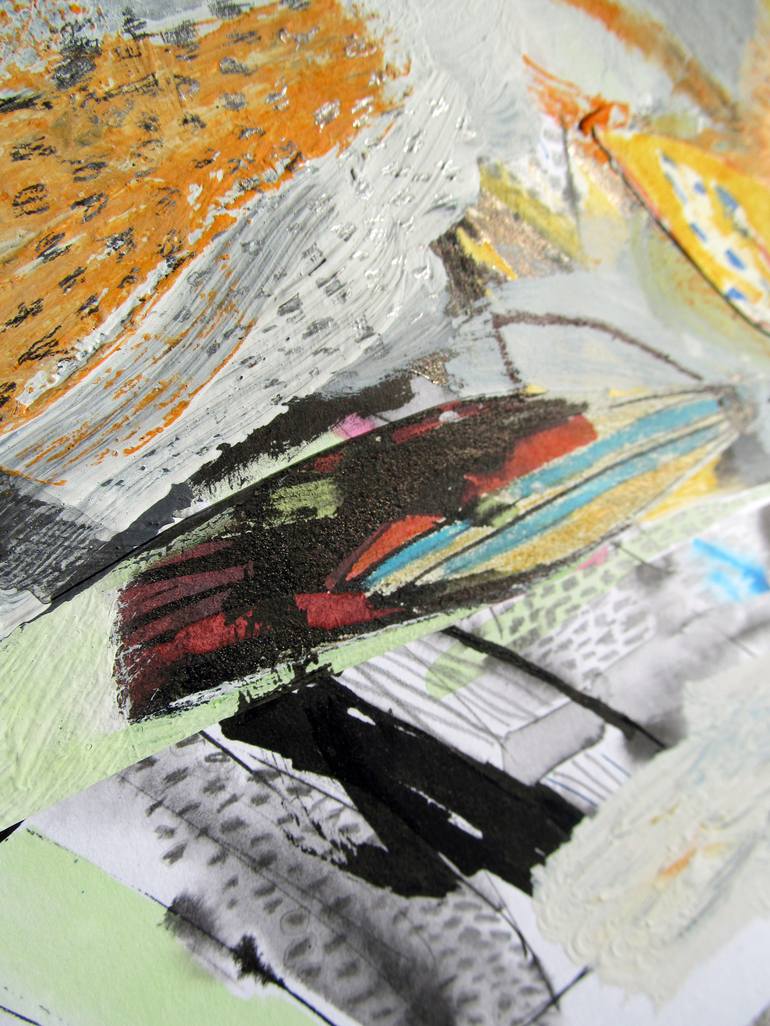 Original Abstract Mixed Media by Milena Vuckovic