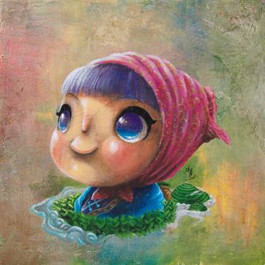 Original Fine Art Kids Paintings by TikKa Ng