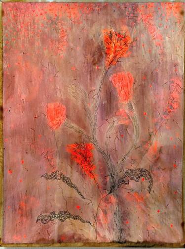 Original Expressionism Botanic Paintings by Sonja Cabalt
