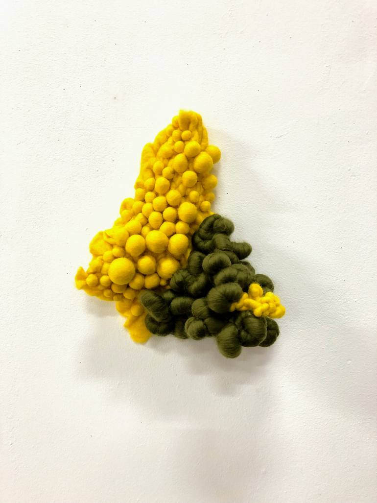 Original Abstract Outer Space Sculpture by Sonja Cabalt