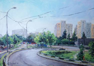 Original Fine Art Cities Paintings by Dima Kasyanyuk