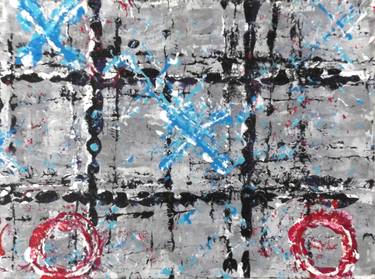 Original Cubism Abstract Painting by Contxpression Slub Art