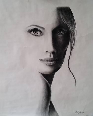 Original Figurative Portrait Drawings by Liman Gjakova