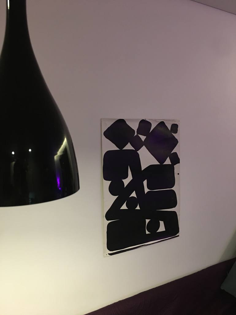 Original Abstract Expressionism Abstract Drawing by ŽIlvinas GaižAuskas