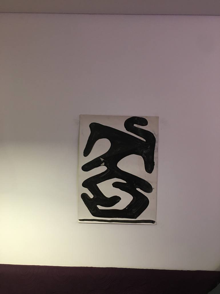 Original Abstract People Drawing by ŽIlvinas GaižAuskas