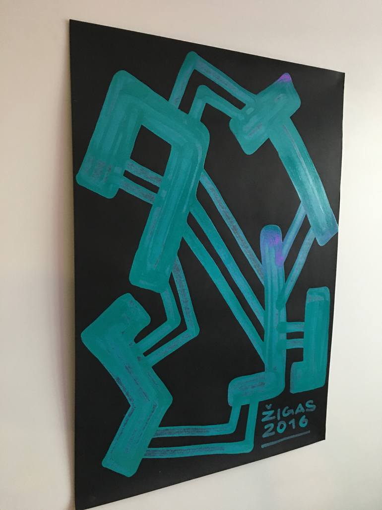 Original Abstract Painting by Žilvinas Gaižauskas