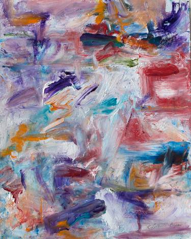 Original Abstract Expressionism Abstract Painting by Katherine Borkowski-Byrne