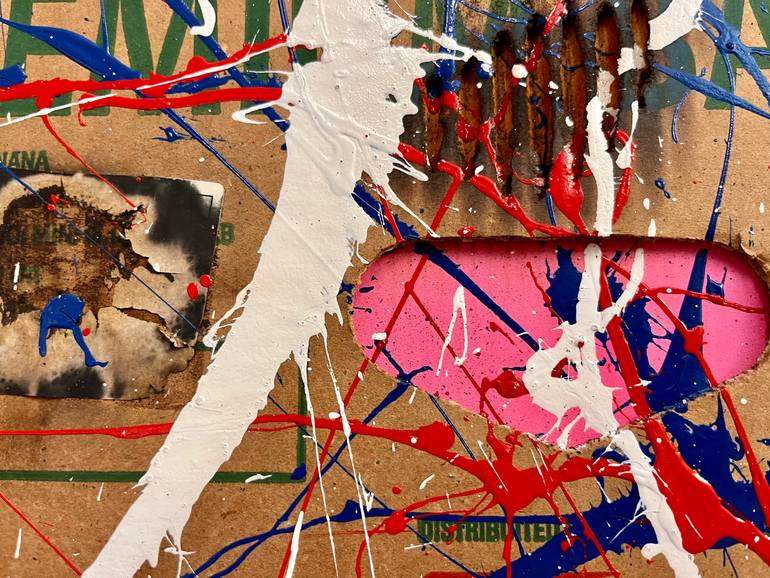 Original Conceptual Abstract Painting by Giorgio Rizzi